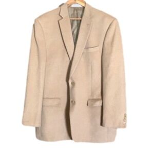 Lauren Ralph Lauren tan camel hair blazer jacket Size 44L